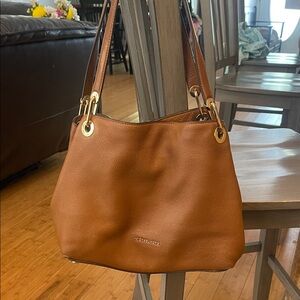 Michael Kors Brown Leather Shoulder Bag